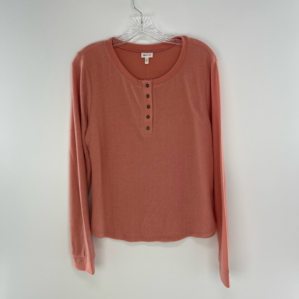 Self❤️E Long Sleeve Scoop Neck Sweetheart Size XL